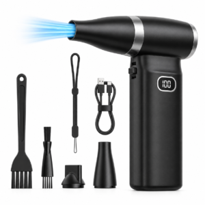 Cordless Electric Air Duster – High-Speed Rechargeable Mini Blower (60 MPH)