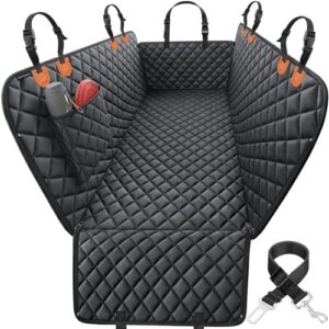 Waterproof Dog Car Seat Cover with Hammock and Side Flaps