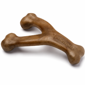 Benebone Wishbone Dog Chew Toy – Real Bacon, Medium, for Aggressive Chewers